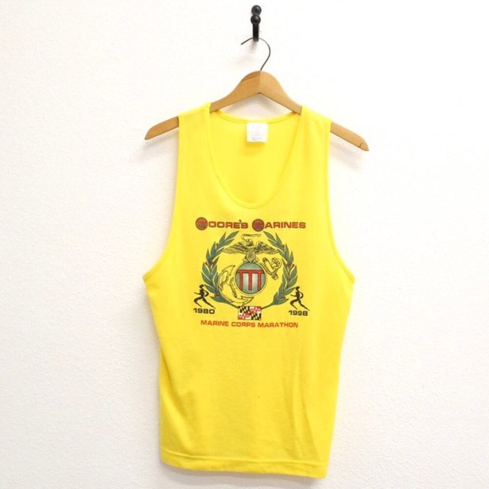 Vintage Marine Corps Marathon Tank Top Medium